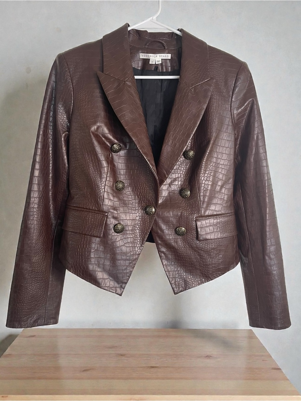 Veronica Beard Cooke Dickey Blazer Chicory Brown sz 10 ~ EUC